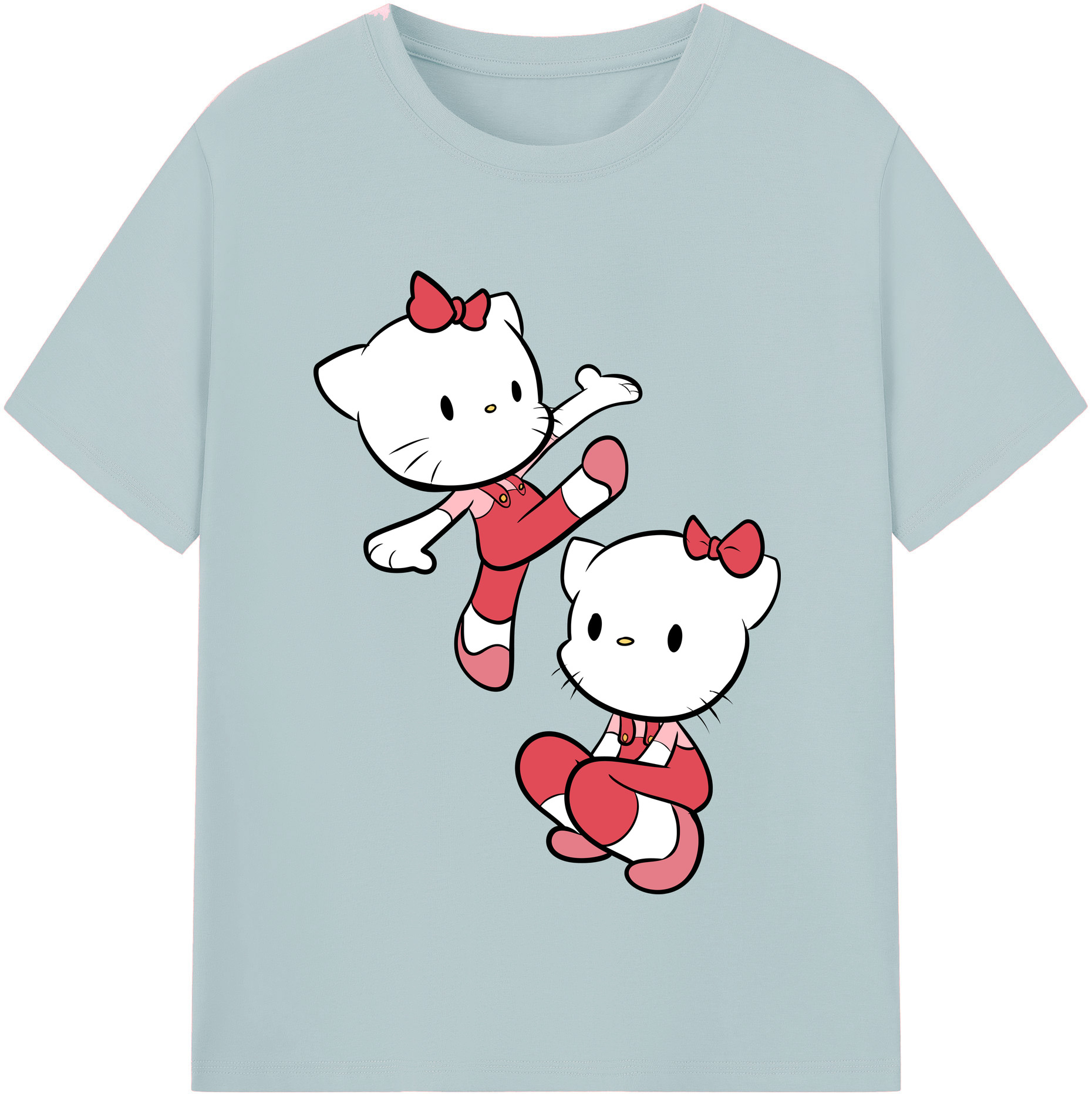 （画像用） Hello Kitty ハローキティ 綿100％半袖Tシャツ（フロントプリント）